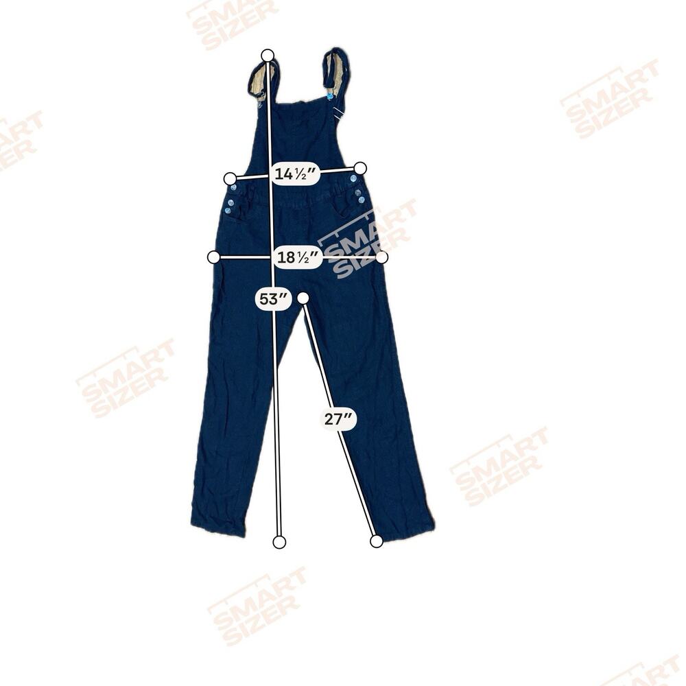 Love Tree Linen Blend Black Overalls SZ S Casual Comfort Beach Resort - Picture 8 of 8